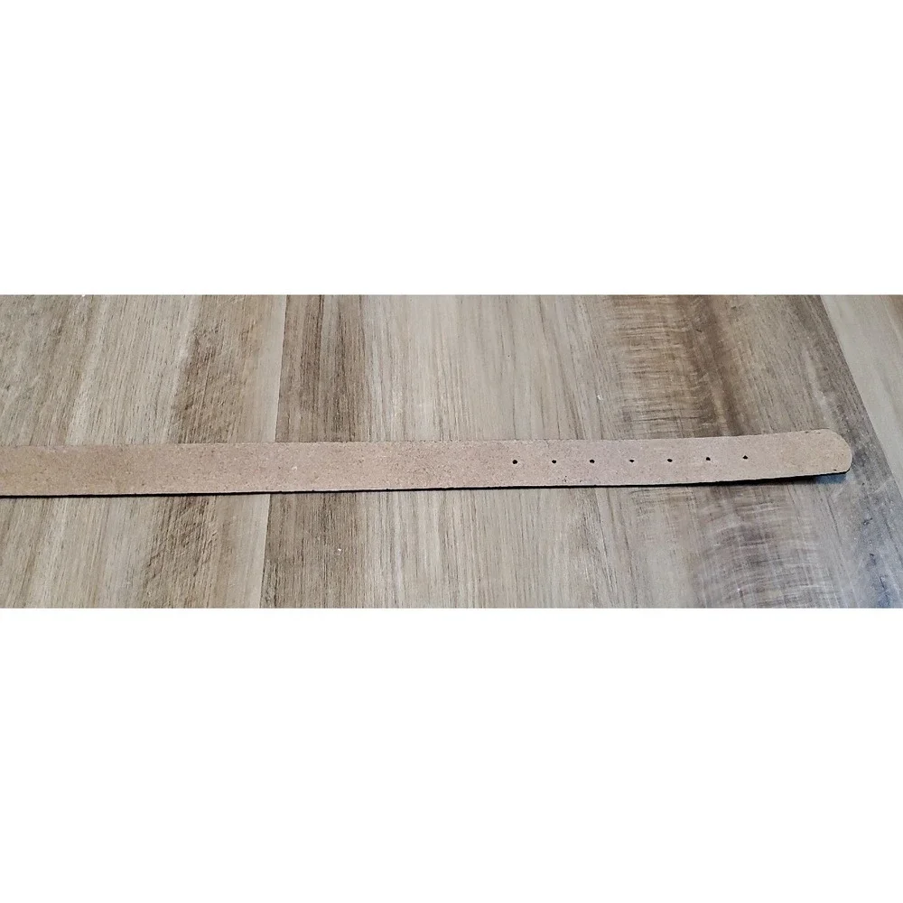 Lucien Piccard Genuine‎ Leather Belt Size 38 40 Black White Stripe Argentina